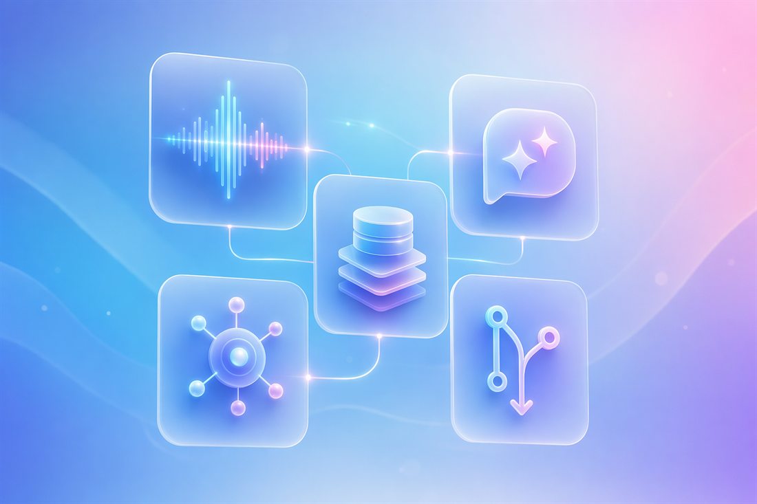 Microsoft AI Demo Studio · Speech / AI Foundry / Data / Solutions / AI Coding / Industry 六大能力族